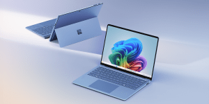 The new Surface Pro (left) and Surface Laptop as Microsoft’s own take on the Copilot+ PC.