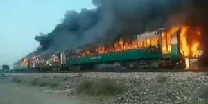 Survivors say burning train took 20 minutes to stop