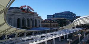 Denver Union Station is a nucleus of trendy bars,coffee shops and restaurants.