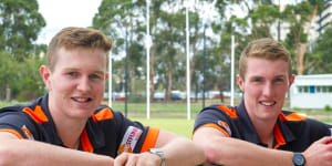 Canberra brothers suit up as GWS Giants young guns