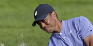 Woods chases PGA history,Leishman in mix at Torrey Pines