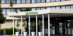 An outbreak at the Holiday Inn at the airport in Melbourne prompted a five-day,statewide lockdown.