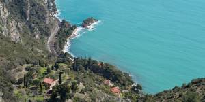 Eye-popping views:Pointe de Cabuel viewed from the Moyenne Corniche.