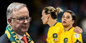 Anthony Albanese heaped praise on the Matildas after their semi-final loss,for their “incredible skill,ferocity and flair”.