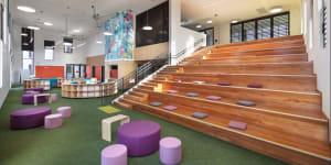 An open-plan learning space.