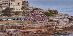 Hundreds of people attended an outdoor party at Bondi Beach,which Waverley Council said was an illegal gathering.
