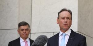 Health Minister Greg Hunt said the government had taken advice from an expert panel led by Health Department Secretary Professor Brendan Murphy (left) in acquiring the new doses.