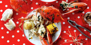 Crab boil:Count on a mess and a meal full of fun and flavour.