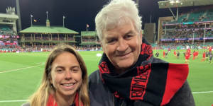 Peter Noonan shared his passion for the Essendon Football Club with his daughter Katie.