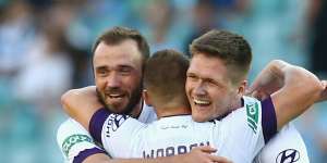 Perth Glory's A-League revival built on central defenders Shane Lowry and Alex Grant