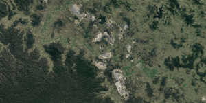 The north and south Hunter Valley Operations mines,as seen from above. GIF.