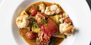 Go-to dish:Lobster and king prawn pappardelle.