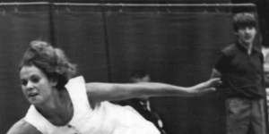 Evonne Goolagong at Wimbledon in 1971.