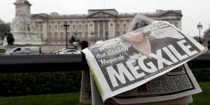 A discarded newspaper outside Buckingham Palace after the interview went to air. 