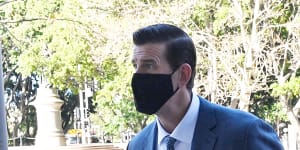 Ben Roberts-Smith arrives at the Federal Court for his defamation trial last week.