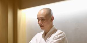 Sushi master Hiroyuki Sato.