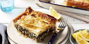 Adam Liaw’s spanakopita.