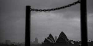Rain rolled across Sydney on Wednesday. Sydney’s wettest year on record could be broken as early as the weekend.