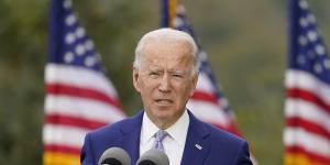 Joe Biden on the campaign trail in Georgia.