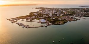 Darwin Harbour,where much of the deadly action occurred during the bombing.