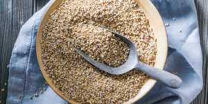 Rather than rolled,steel-cut oats are cut into pieces giving a coarser,chewier style of oat.
