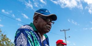 Traditional owners Uncle Pabai Pabai and Uncle Paul Kabai are suing the Commonwealth over its climate change policies.