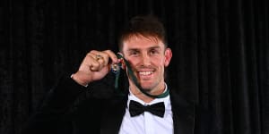 ‘You’ve changed my life’:Marsh fights back tears after Allan Border Medal win