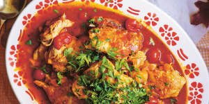 This simple chicken dish is rich and aromatic.