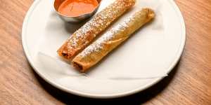 Go-to dish:Lamb cigars with harissa.