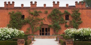 All Saints Winery’s turreted brick facade was styled after a Scottish castle.