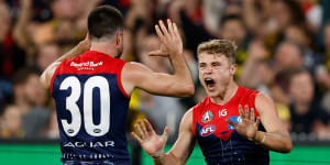 As it happened:Demons prevail over Tigers with huge last quarter in thrilling Anzac Day eve clash