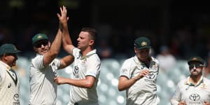 Australia v West Indies as it happened:Hazlewood stars as Australia wrap up 10-wicket victory