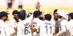 India won the first Test in Nagpur inside three days.