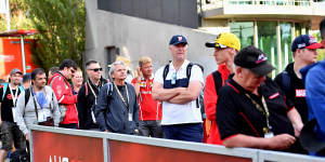 Spectators arrive at Albert Park,as uncertainty hangs over the Australian Grand Prix.