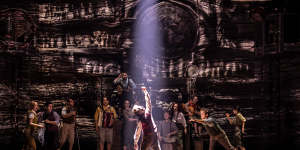 Spencer Davis Milford as Frodo in the Chicago Shakespeare Theatre’s production of The Lord of the Rings,coming to Australia next January.