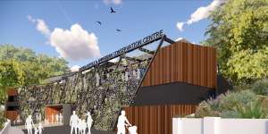 An artist’s impression of Taronga Zoo’s proposed Reptile and Amphibian Conservation Centre.