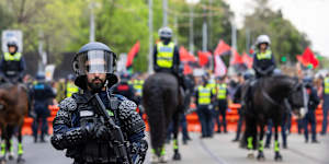 March for Australia rally in Melbourne.