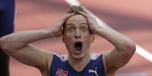 Norwegian hurdler Karsten Warholm’s reaction typifies the emotion evoked by these Olympics.
