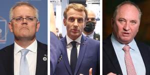 Scott Morrison,Emmanuel Macron,Barnaby Joyce