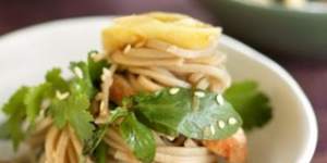 Soba noodle salad