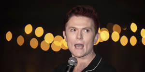 Comedian Rhys Nicholson is focused on more base considerations on stage.
