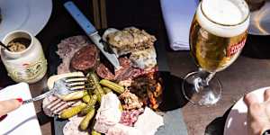 Charcuterie platter.
