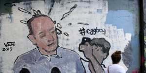 Egg Boy's star status rose astronomically after the incident. He was honored in a mural in a Melbourne laneway.