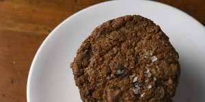 Chocolate oat and sea salt cookie. 