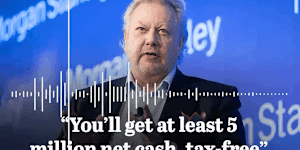 Richard White was heard on teh recording offering an employee $5million tax-free.