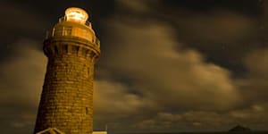 Illuminating ... the historical Wilsons Promontory lighthouse,where overnight accommodation is available.