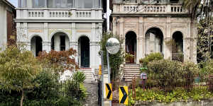 Euroka and Merilbah are a matching pair of Victorian free classical homes,narrow like terrace houses,but not actually joined. The homes were built by William Fowler,who owned a number of homes in Summer Hill.