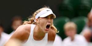 Andreeva’s grand slam breakothrough came at last year’s Wimbledon.