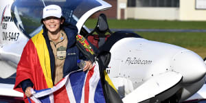 Around the world in 260 hours:Teenage pilot sets solo record