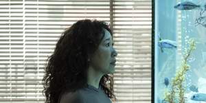 Sandra Oh (left) and Jodie Comer in a scene from the final season of Killing Eve.